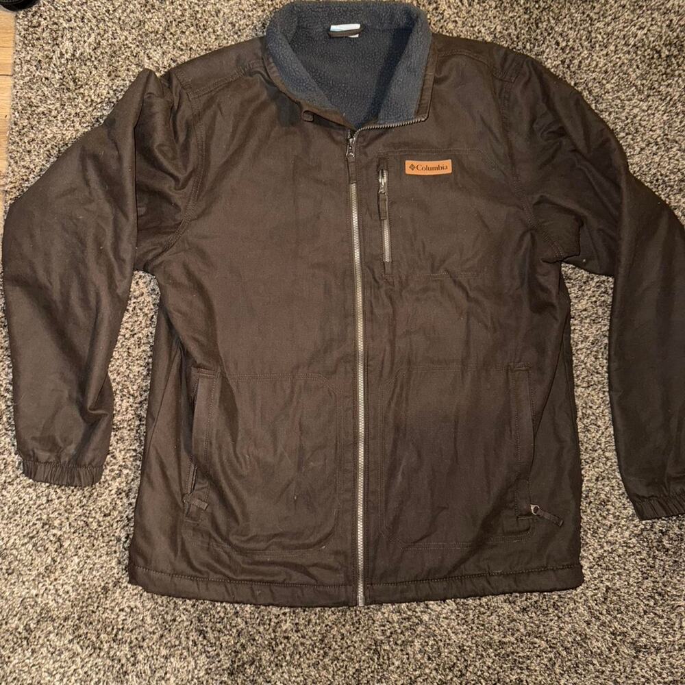 Columbia Brown Performance Jacket Lightweight Synthetic